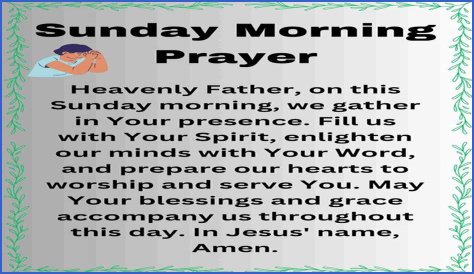 Unlock The Power Of Sunday Morning Prayer Images: Discoveries And Insights